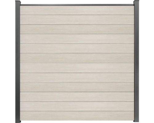 Gartenzaun aus horizontalen Paneelen