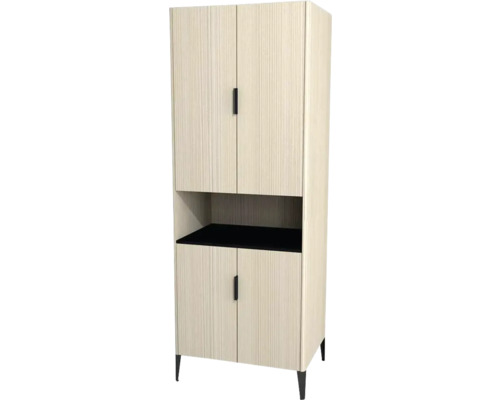 Hochschrank Devo Lotos 70x190x53 cm cremeweiß