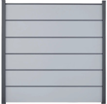 Element eines Sichtschutzzauns mit horizontalen Paneelen