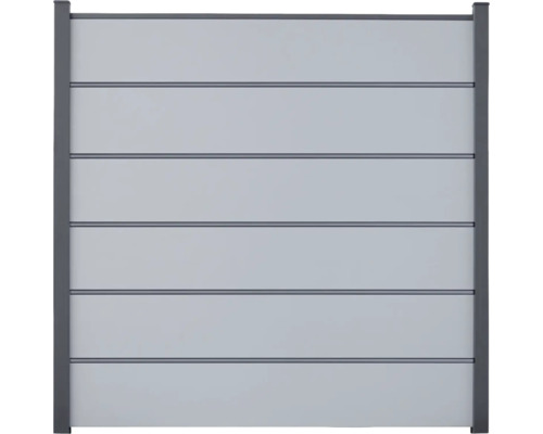 Element eines Sichtschutzzauns mit horizontalen Paneelen