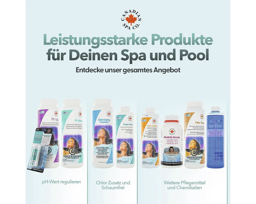 Produktübersicht von Canadian Spa für Spa und Pool