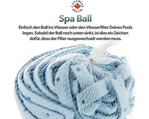 Spa Ball zur Überprüfung des Poolwasserfilters