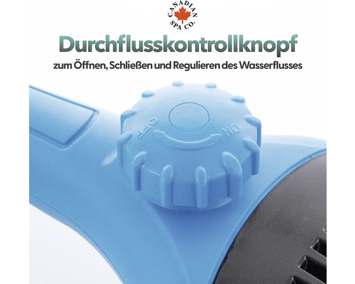 Durchflusskontrollknopf zum Öffnen, Schließen und Regulieren des Wasserflusses