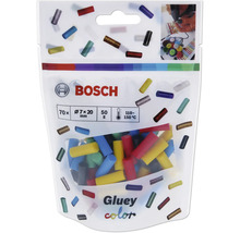 Bosch Gluey Farbstifte, 70 Stück, Durchmesser 7 mal 20 Millimeter
