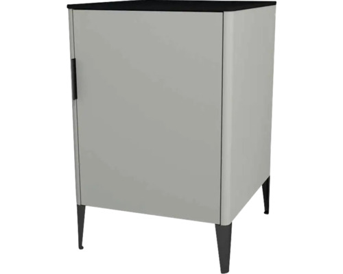 Highboard Devo Lotos 76x50x53 cm Anschlag rechts grau/schwarz