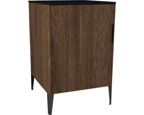 Highboard Devo Lotos 76x50x53 cm Anschlag links bronze/schwarz