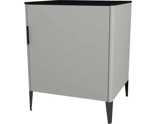 Highboard Devo Lotos 76x60x53 cm Anschlag rechts grau/schwarz