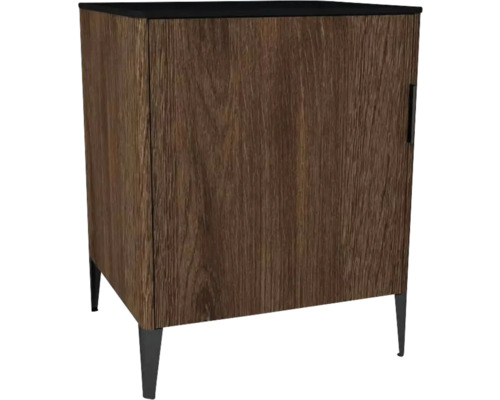 Highboard Devo Lotos 76x60x53 cm Anschlag links bronze/schwarz