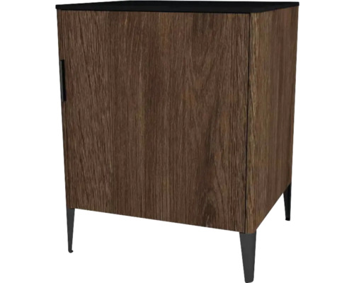 Highboard Devo Lotos 76x60x53 cm Anschlag rechts bronze/schwarz