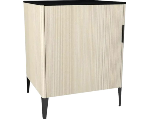 Highboard Devo Lotos 76x60x53 cm Anschlag links cremeweiß