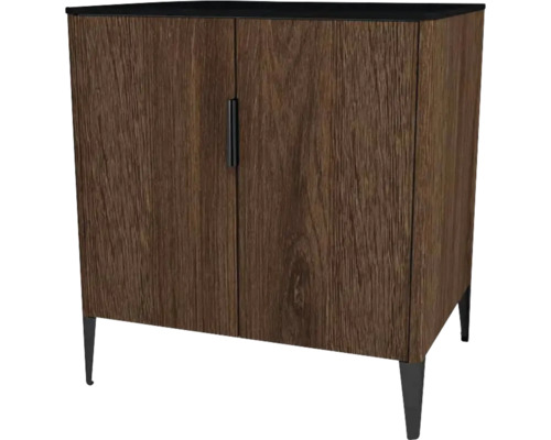 Highboard Devo Lotos 76x70x53 cm bronze/schwarz