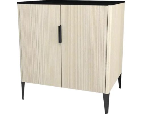 Highboard Devo Lotos 76x70x53 cm weiß/schwarz