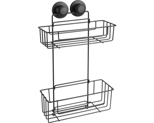 Duschregal mit zwei Ablageflächen und Saugnäpfen