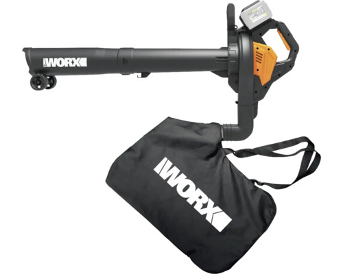 Akkubetriebener Laubsauger mit Fangsack von Worx