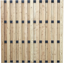 Holzzaun mit Querstreben