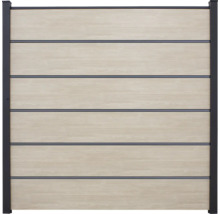 Gartenzaun aus Holz und Metall