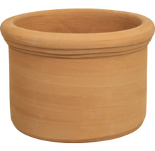 Runder Pflanztopf aus Terrakotta für den Garten