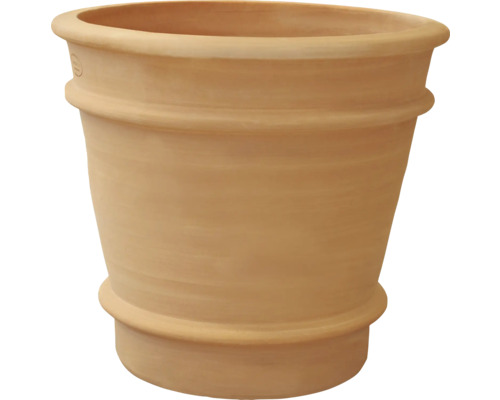 Pflanzeimer Blumentopf Terrakotta 35 x 35 x 30 cm braun Blumentopf aus Terrakotta