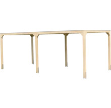 Holzcarport ohne Dach für den Außenbereich