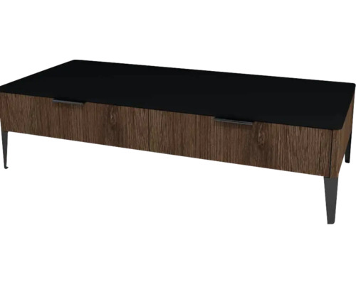 Unterschrank Devo Lotos 31x110x53 cm bronze/schwarz