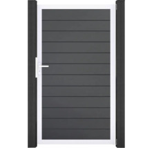 Gartentür aus Aluminium mit Griff