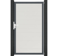 Gartentür aus Aluminium mit Griff und Pfosten