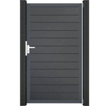 Gartentür aus Aluminium mit Griff