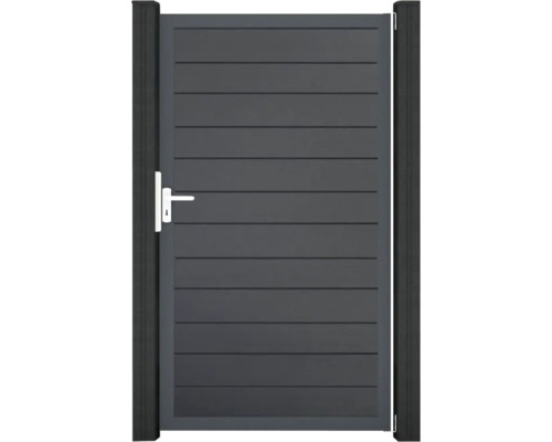 Gartentür aus Aluminium mit Griff