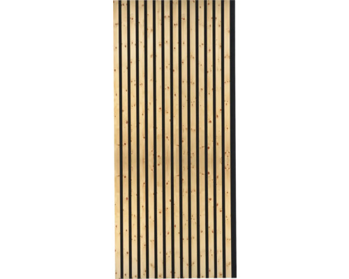 Holzpaneel mit Lamellenstruktur