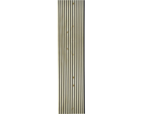 Akustikpaneel aus Holz mit Lattenstruktur