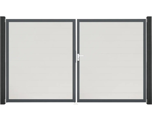 Doppeltor aus Aluminium für den Garten