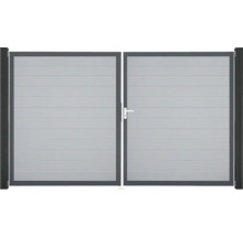 Doppeltor aus Aluminium für den Garten