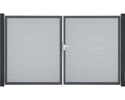Doppeltor aus Aluminium für den Garten