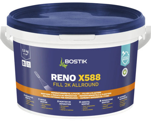 Bostik Reno X588 Fill 2K Allround Reparaturmörtel in einem Eimer