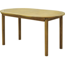 Ovaler Gartentisch aus Holz