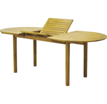 Ausziehbarer Gartentisch aus Holz
