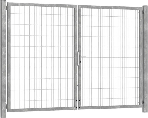 Premium-Doppeltor 300 x 200 cm Typ 8/6/8 Rahmen 60x40 inkl. Pfosten zum Einbetonieren feuerverzinkt