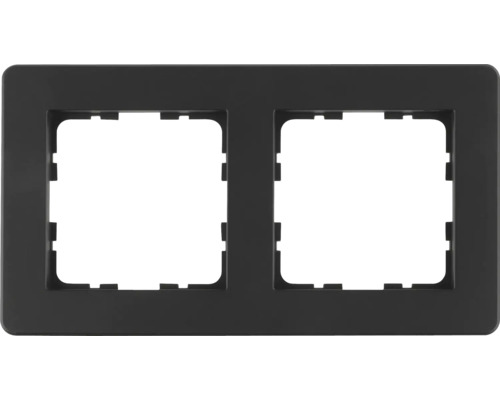 Abdeckrahmen 2-fach Q-Link F-Line, unterputz, schwarz Abdeckrahmen 2-fach Q-Link F-Line, unterputz, schwarz