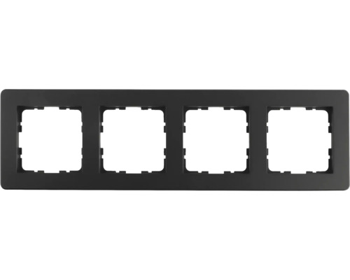 Abdeckrahmen 4-fach Q-Link F-Line, unterputz, schwarz Abdeckrahmen 4-fach Q-Link F-Line, unterputz, schwarz