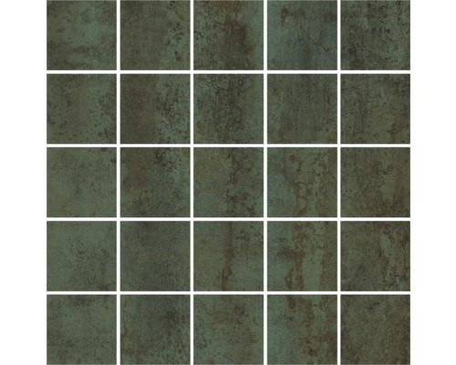 Feinsteinzeugmosaik Mirava Glasgow Turquise 30x30 cm Fliesenmuster mit quadratischen Keramikfliesen