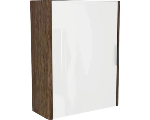 Spiegelschrank Devo Lotos 1-türig 48x20x62 cm Anschlag links bronze expressive oak Hängeschrank mit Tür und Holzstruktur