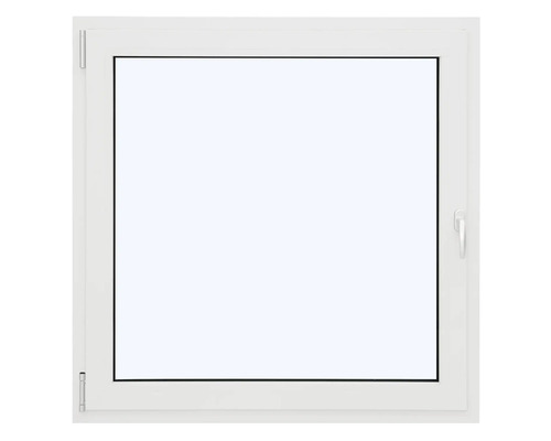 Quadratisches Kunststofffenster mit Griff