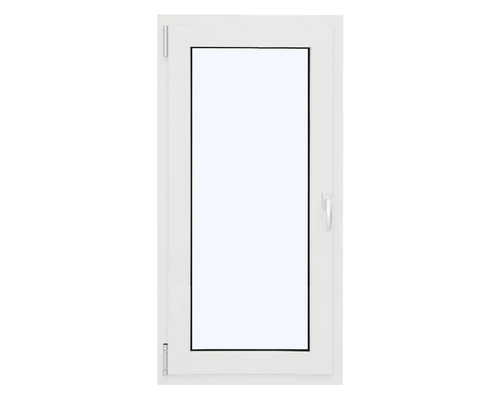 ARON Ternum Aluminiumfenster RAL 9016 verkehrsweiß 1 Flügelig (Dreh-Kipp) 700x1300 mm DIN Links Weißes Kunststofffenster mit Griff
