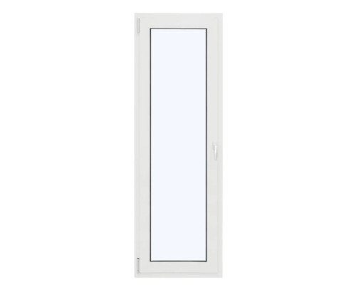 ARON Ternum Aluminiumfenster RAL 9016 verkehrsweiß 1 Flügelig (Dreh-Kipp) 500x1400 mm DIN Links Weißes Kunststofffenster mit Dreh-Kipp-Funktion