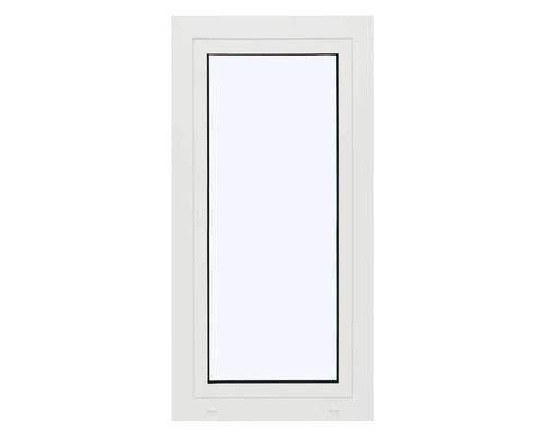ARON Ternum Aluminiumfenster RAL 9016 verkehrsweiß 1 Flügelig (Dreh-Kipp) 700x1300 mm DIN Rechts Weißes Kunststofffenster