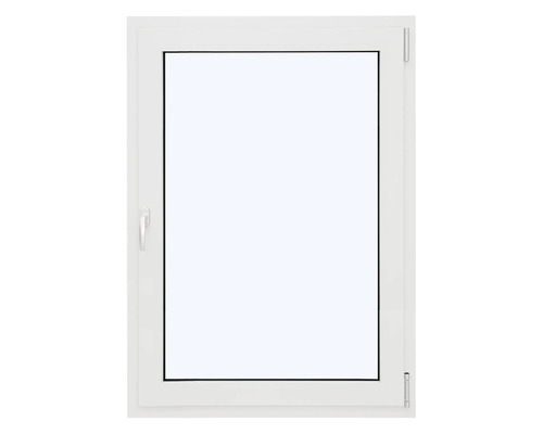 Weißes Kunststofffenster mit Fenstergriff