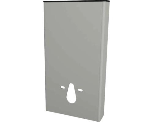 Spülkastenverkleidung Devo Lotos 65x121x19 cm perfect touch stahlgrau/soft black Papierhandtuchspender aus Metall