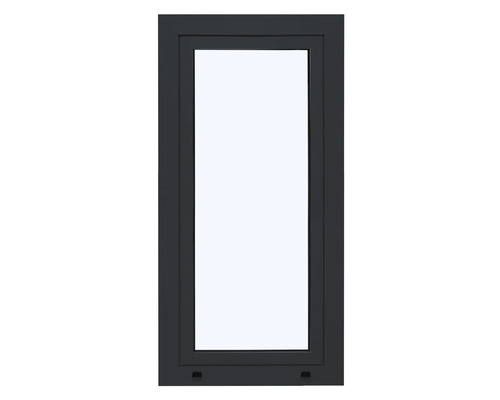ARON Ternum Aluminiumfenster RAL 7016 anthrazitgrau 1 Flügelig (Dreh-Kipp) 800x1600 mm DIN Links Rechteckiges Fenster mit Rahmen