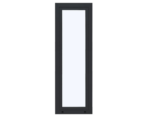 ARON Ternum Aluminiumfenster RAL 7016 anthrazitgrau 1 Flügelig (Dreh-Kipp) 500x1400 mm DIN Links Rechteckiges Fenster mit Rahmen