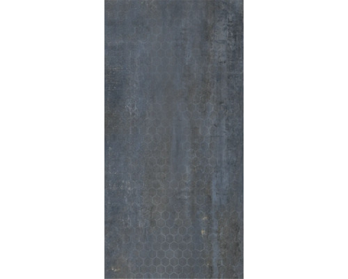 Feinsteinzeug Dekorfliese Glasgow blue 60x120 cm blau matt rektifiziert